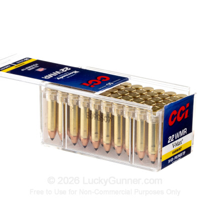 Image 6 of 22 WMR Ammo from CCI Image 6 of CCI .22 Magnum (WMR) Ammo