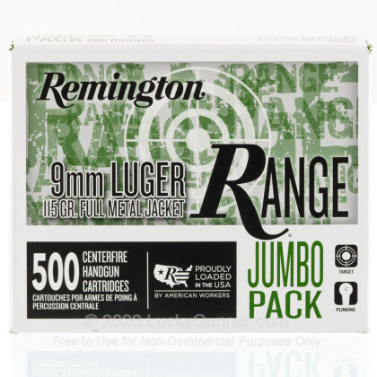 Image 2 of Remington 9mm Luger (9x19) Ammo