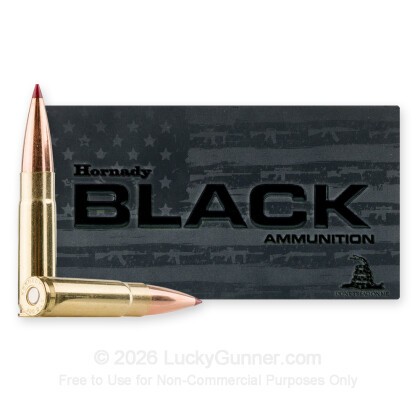 Large image of Premium 300 AAC Blackout Ammo For Sale - 208 Grain ELD Match Ammunition in Stock by Hornady BLACK - 200 Rounds