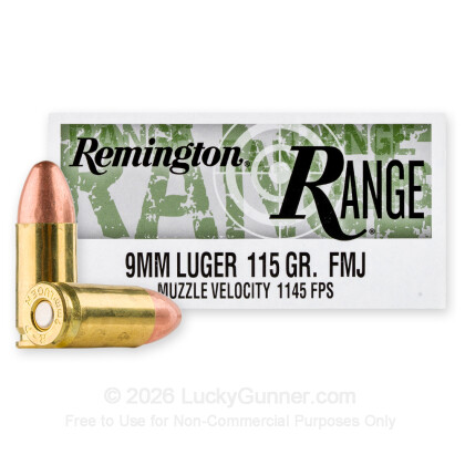 Image 1 of Remington 9mm Luger (9x19) Ammo