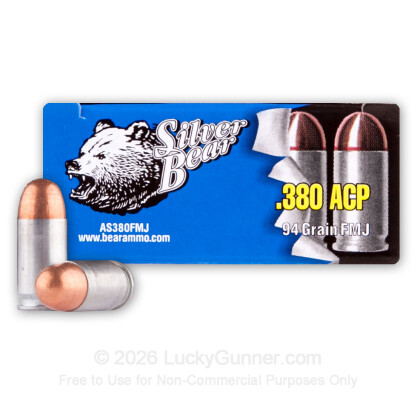 Image 1 of Silver Bear .380 Auto (ACP) Ammo