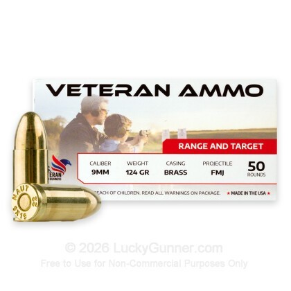 Image 2 of Veteran Ammo 9mm Luger (9x19) Ammo