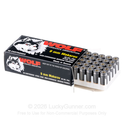 Image 3 of Wolf 9mm Makarov (9x18mm) Ammo