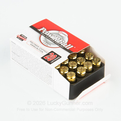 Large image of Premium 40 S&W Ammo For Sale - 135 Grain Pow'RBAll Ammunition in Stock by Glaser - 20 Rounds