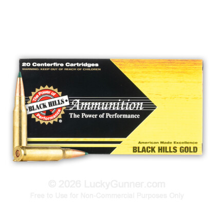 Large image of Premium 308 Ammo For Sale - 168 Grain TMK Ammunition in Stock by Black Hills Gold - 20 Rounds