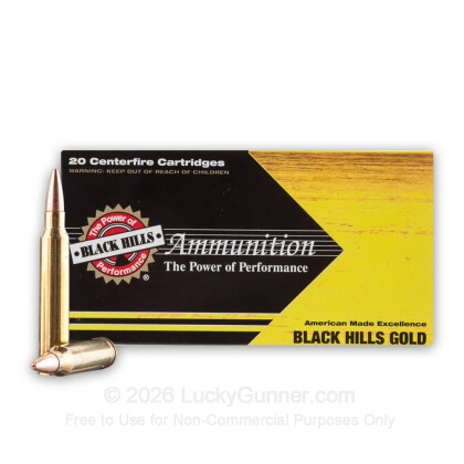 Large image of Premium 243 Ammo For Sale - 85 Grain Barnes TSX HP Ammunition in Stock by Black Hills Gold - 20 Rounds