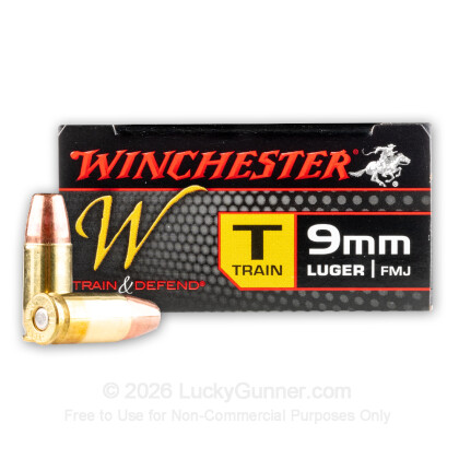 Image 1 of 9mm Ammo from Winchester Image 1 of Winchester 9mm Luger (9x19) Ammo