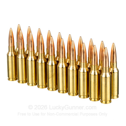 Large image of Premium 6mm ARC Ammo For Sale - 105 Grain HPBT Ammunition in Stock by Hornady BLACK - 20 Rounds
