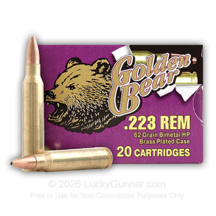 Image 1 of Rifle Ammo from Golden Bear Image 1 of Golden Bear .223 Remington Ammo