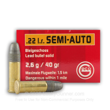Image 1 of GECO .22 Long Rifle (LR) Ammo