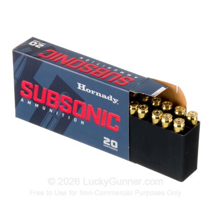 Large image of Hornady Subsonic 350 Legend For Sale - 250gr Sub-X - 20rds
