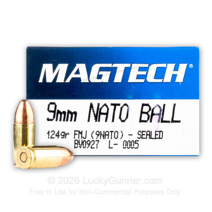 Image 1 of Magtech 9mm Luger (9x19) Ammo