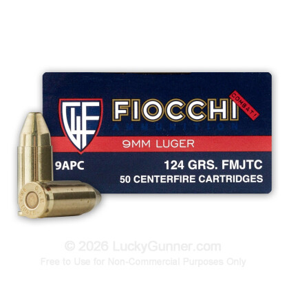 Image 1 of Fiocchi 9mm Luger (9x19) Ammo