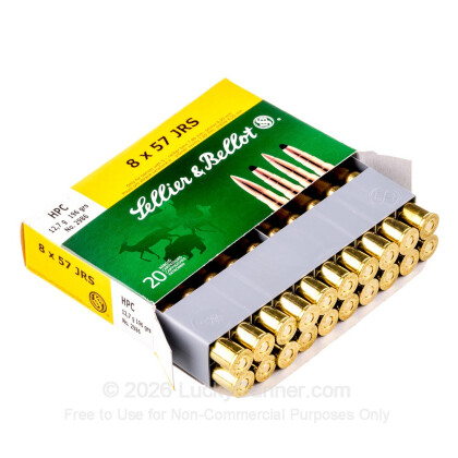 Image 3 of Sellier & Bellot 8x57mm JRS Mauser (8mm Rimmed Mauser) Ammo