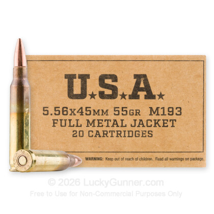 Image 1 of 5.56x45 Ammo (AR-15) from Winchester Image 1 of Winchester 5.56x45mm Ammo