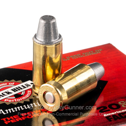 Large image of Premium 45 ACP Ammo For Sale - 200 Grain SWC Ammunition in Stock by Black Hills - 20 Rounds