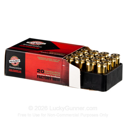 Large image of Premium 45 ACP Ammo For Sale - 200 Grain SWC Ammunition in Stock by Black Hills - 20 Rounds