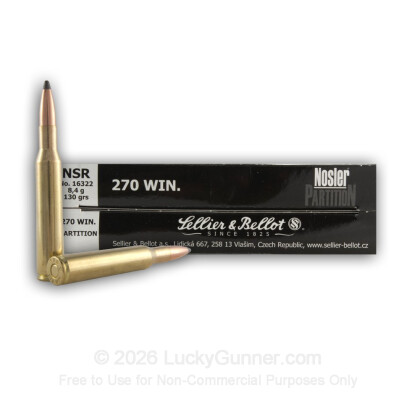 Image 2 of Sellier & Bellot .270 Winchester Ammo