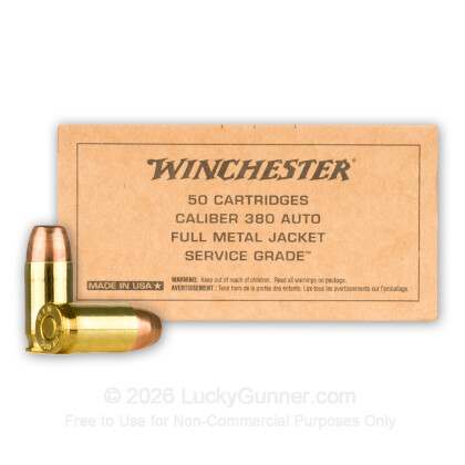 Image 2 of 380 Ammo from Winchester Image 2 of Winchester .380 Auto (ACP) Ammo