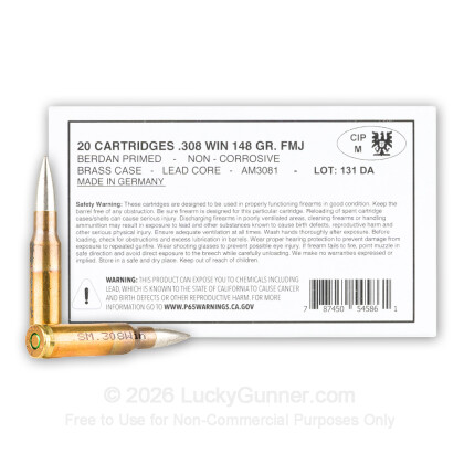 Image 1 of Military Surplus .308 (7.62X51) Ammo