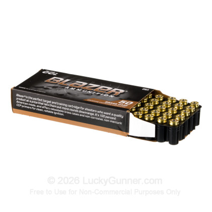 Large image of 380 Auto Ammo In Stock - 95 gr FMJ - 380 ACP Ammunition by Blazer Brass For Sale - 50 Rounds