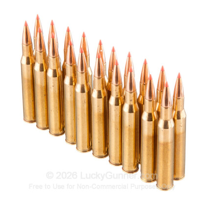Large image of Premium 270 Ammo For Sale - 130 Grain Hornady GMX Ammunition in Stock by Black Hills Gold - 20 Rounds