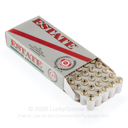 Large image of 380 Auto Ammo In Stock - 95 gr FMJ - 380 ACP Ammunition by Estate Ammo For Sale - 50 Rounds