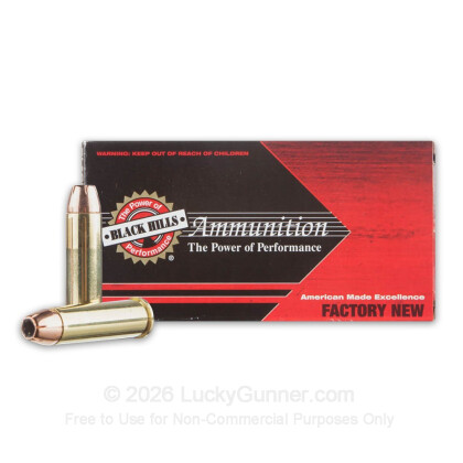 Large image of Cheap 357 Mag Ammo For Sale - 158 Grain JHP Ammunition in Stock by Black Hills Ammunition - 50 Rounds