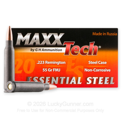 Image 1 of 223 Ammo from MaxxTech Image 1 of MaxxTech .223 Remington Ammo