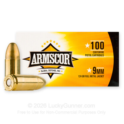 Image 2 of Armscor 9mm Luger (9x19) Ammo