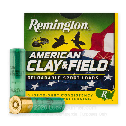 Large image of Cheap 28 Gauge Ammo For Sale - 2-3/4” 3/4oz. #9 Shot Ammunition in Stock by Remington American Clay & Field - 25 Rounds