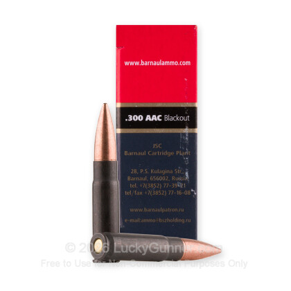 Large image of Cheap 300 AAC Blackout Ammo For Sale - 145 Grain FMJ Ammunition in Stock by Barnaul - 20 Rounds