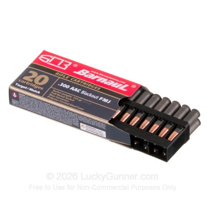Large image of Cheap 300 AAC Blackout Ammo For Sale - 145 Grain FMJ Ammunition in Stock by Barnaul - 20 Rounds