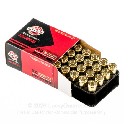 Large image of Premium 9mm Luger Ammo For Sale - 124 Grain JHP Ammunition in Stock by Black Hills - 20 Rounds