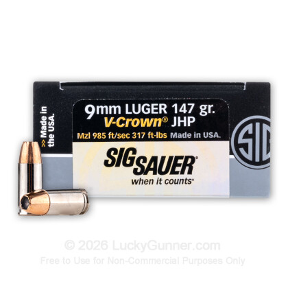 Image 1 of SIG SAUER 9mm Luger (9x19) Ammo
