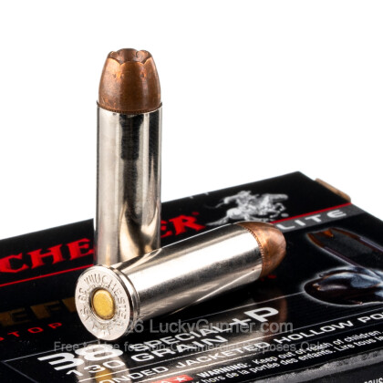 Large image of Winchester Defender 38 Special +P Ammo For Sale - 130 Grain JHP - 200 Rounds