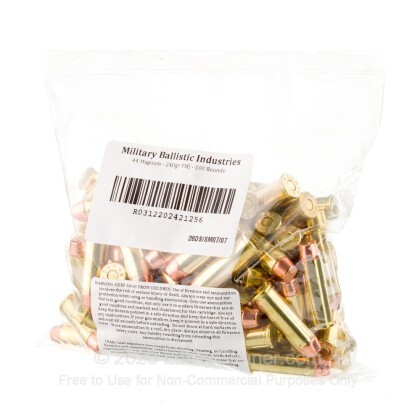 Image 1 of Military Ballistics Industries .44 Magnum Ammo