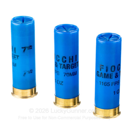 Large image of Cheap 16 Gauge Ammo For Sale - 2-3/4" 1oz. #7.5 Shot Ammunition in Stock by Fiocchi Game & Target - 250 Rounds