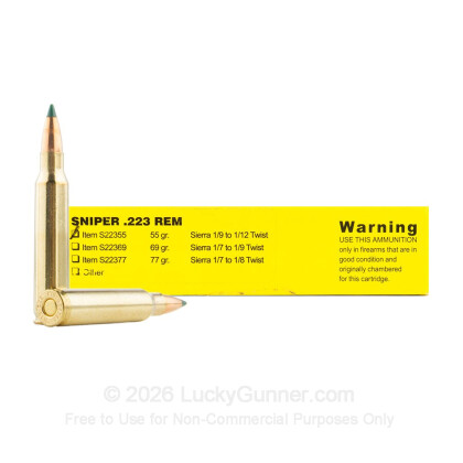 Image 1 of 223 Ammo from Buffalo Bore Image 1 of Buffalo Bore .223 Remington Ammo