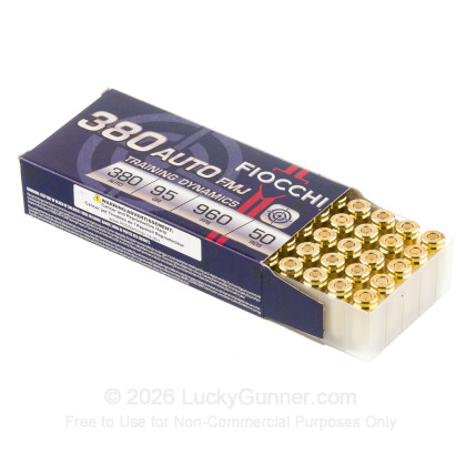Image 3 of Fiocchi .380 Auto (ACP) Ammo