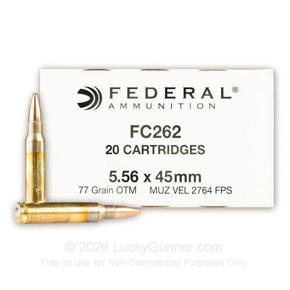 Image 1 of Federal 5.56x45mm Ammo