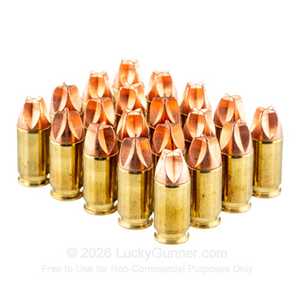 Large image of Premium 380 Auto Ammo For Sale - 60 Grain HoneyBadger Ammunition in Stock by Black Hills - 20 Rounds