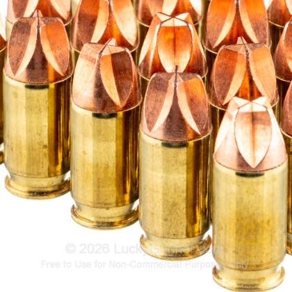 Large image of Premium 380 Auto Ammo For Sale - 60 Grain HoneyBadger Ammunition in Stock by Black Hills - 20 Rounds