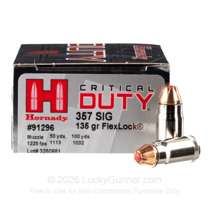 Image 2 of Hornady .357 Sig Ammo