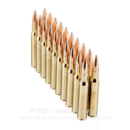 Large image of Premium 30-06 Ammo For Sale - 168 Grain HPBT Ammunition in Stock by Black Hills Gold Match - 20 Rounds