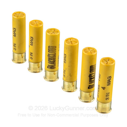 Large image of Cheap 20 Gauge Ammo For Sale - 3" 1 oz. #4 Steel Shot Ammunition in Stock by Federal Blackcloud - 25 Rounds
