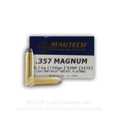 Large image of 357 Mag - 158 gr SJSP - Magtech - 50 Rounds