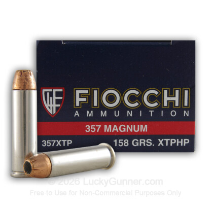 Large image of Defense 357 Mag Ammo For Sale - 158 gr JHP XTP Fiocchi Ammunition