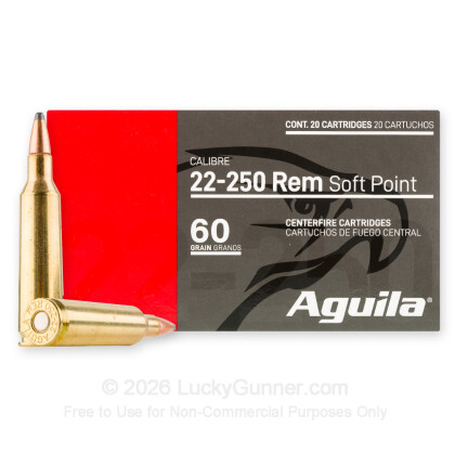 Image 2 of Aguila .22-250 Remington Ammo