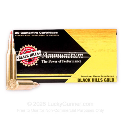 Large image of 243 Win Ammo - Black Hills Gold 58gr. V-Max Polymer Tip